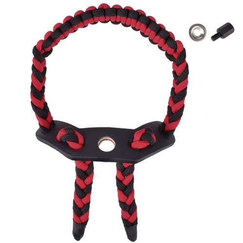 YLS Bow Slings Archery Wrist Sling Compound Bow Easy Carry Adjustable for Hunting Shooting RED