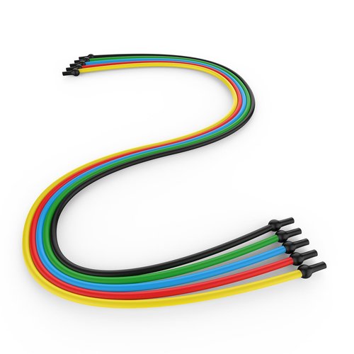 Resistance Bands with Handles, Exercise Resistance Bands, for Resistance Training, Physical Training, Muscle Toning, Yellow