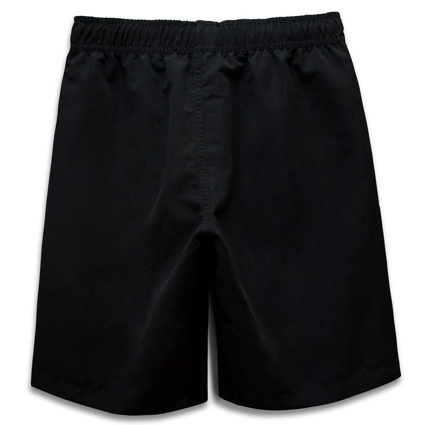 Hill & Sea Boys Swim Trunks Boys Swim Shorts Bathing Suit Swimwear Quick Dry Board Shorts Swimsuit with Pockets(Black-14-16)