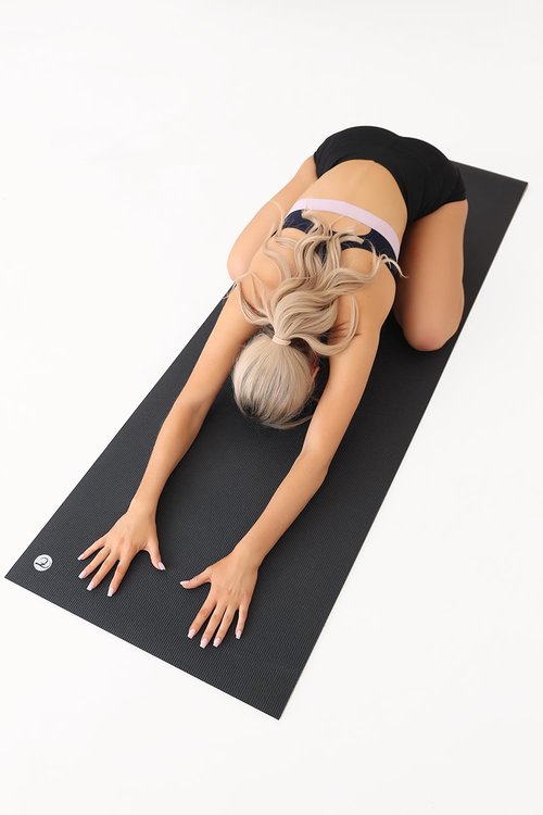 Yoga Mat, 6mm Extra Thick High Density Exercise Mat, Non-Slip Anti-Tear Mat for Yoga, Pilates, Fitness & Home Workout(71" x 24" x 6mm，Black)