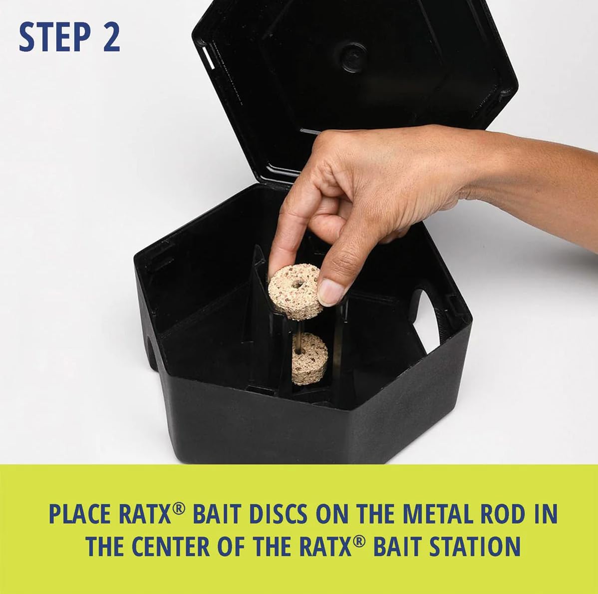 RatX Rodent Bait Station for Mice & Rats – Indoor & Outdoor Use | Small Plastic Bait Box | Compact Size | Weatherproof, Reusable