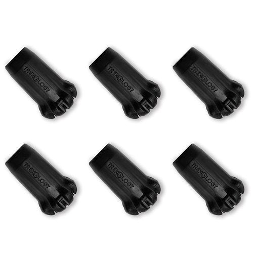 TREKOLOGY Black Trekking Pole Tips Replacement (New 6pc Pack)