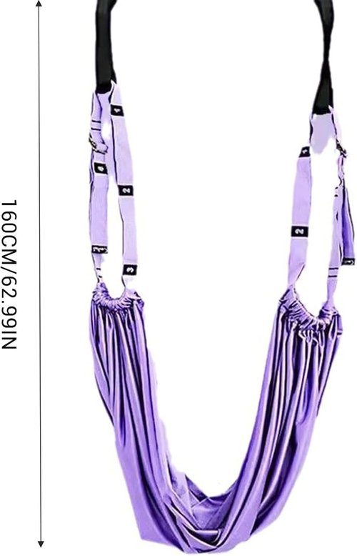 Elfzone Dance Stretching Equipment - Yoga Strap, Backbend Training Yoga Stretching Rope with Door Anchor, Flexibility Trainer Stretching Equipment Assist Stretch Strap for Fitness Gymnastics Dance Aerial Yoga Ballet
