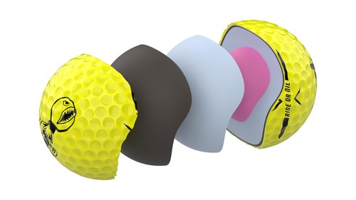 P*ss M*ssile Distance Golf Balls, Dozen - 4-Layer Design, High-Compression Core, and Surlyn Cover - Lower Spin & Ideal Trajectory for Longer, Straighter Shots (Yellow)