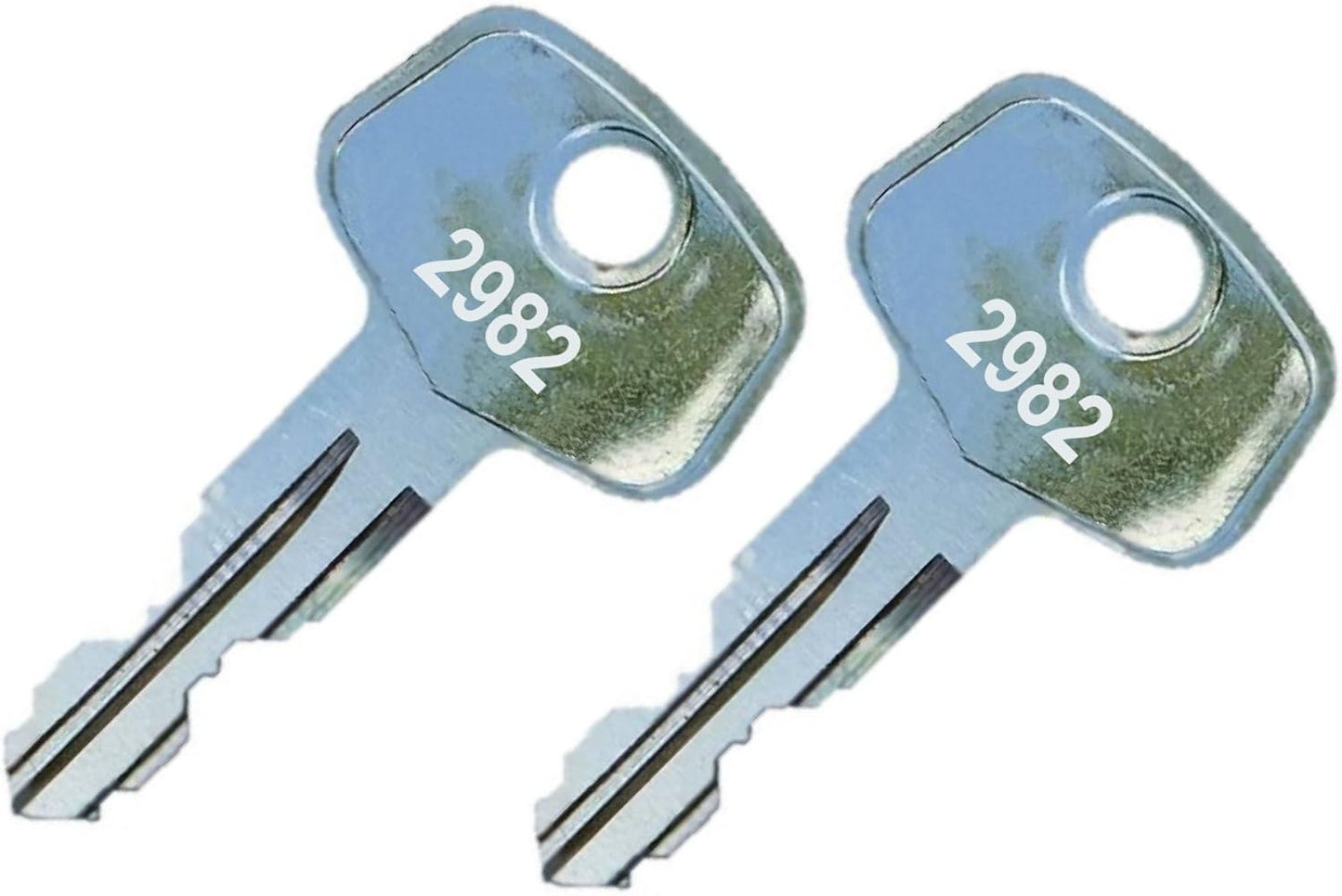 2 Sears 2982 Replacement Keys - Roof Racks, Rails, Cargo Box, Carriers, Crossbars, Haulers, Bags (Codes 2802-3024) Better Than OEM! Now Thule Owned