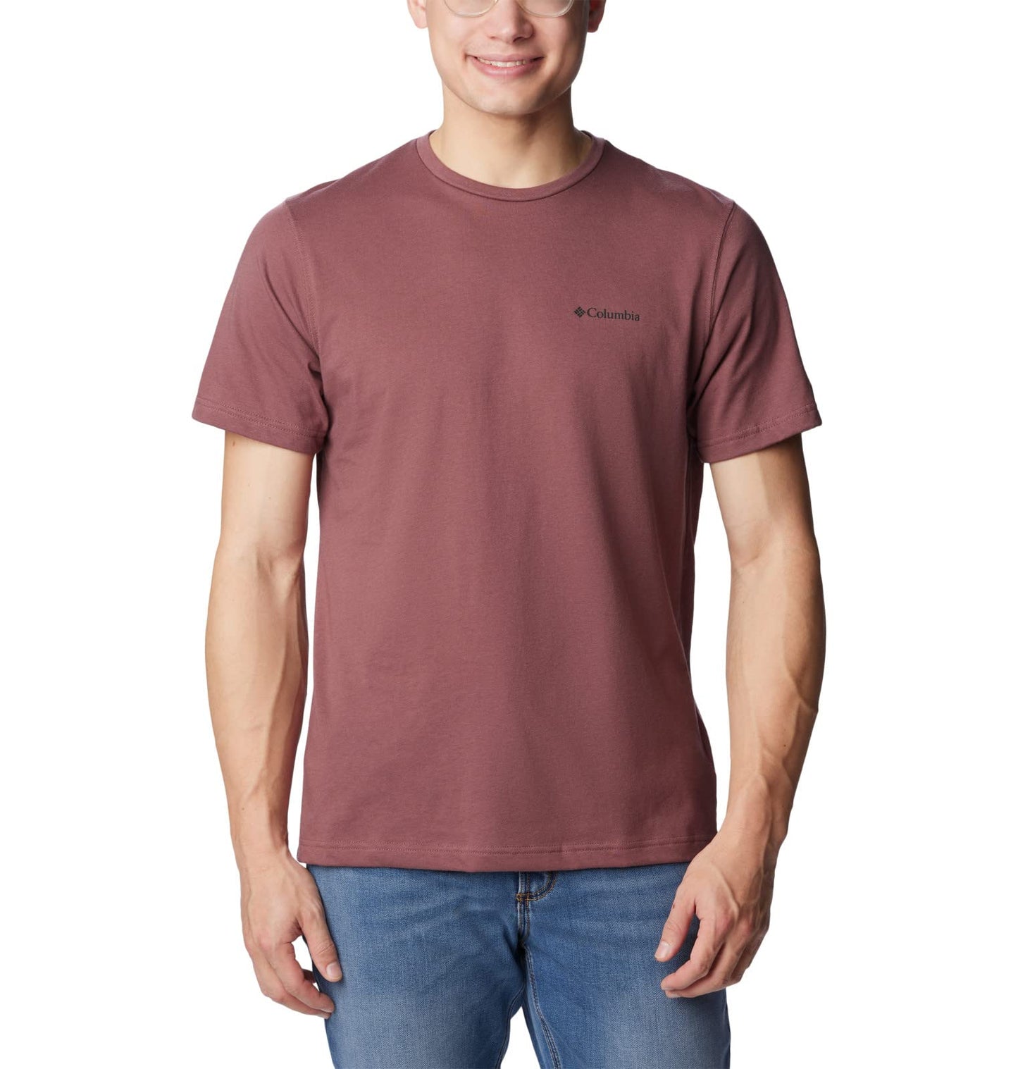 Columbia Men's Thistletown Hills Short Sleeve, Light Raisin, Small