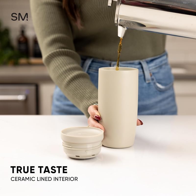 Simple Modern 16oz Ceramic-Lined Travel Mug with 360° Push-Button Lid - Slumberland
