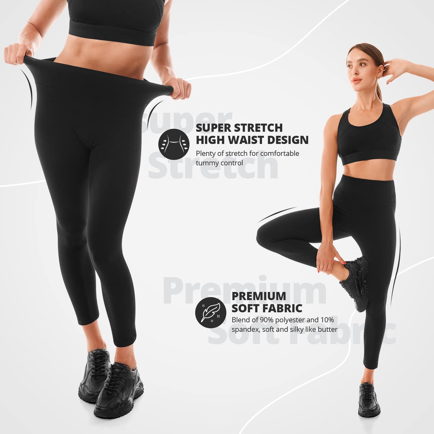 Walifrey Leggings for Women, High Waisted Buttery Soft Leggings for Women Gym Yoga Workout (Deep Purple SM)