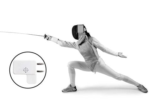 Fencing Referee Gear for Epee, Electronic Training Versatile Referee Device Aid, Training Epee Training Aid for Unixes(White)