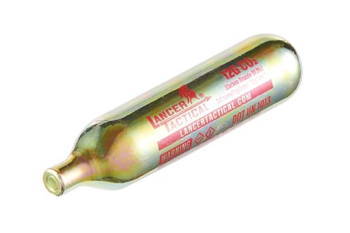 Lancer Tactical High Pressure 12 Gram CO2 Cartridges w/Silicone Oil for Airsoft/Airguns - (Pack of 50)