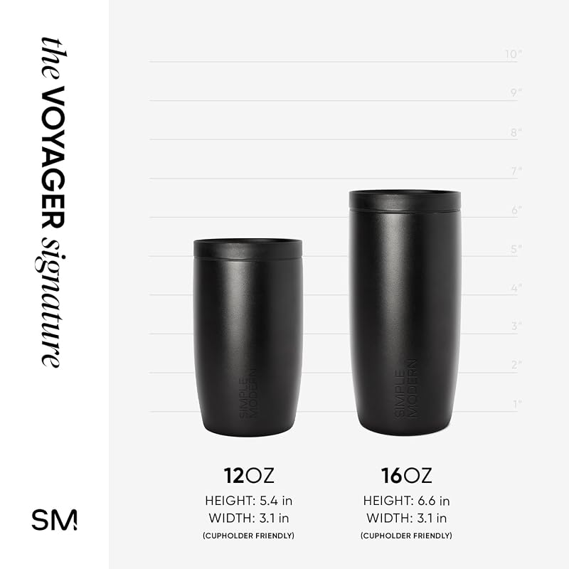 Simple Modern 16oz Ceramic-Lined Travel Mug with 360° Push-Button Lid - Slumberland