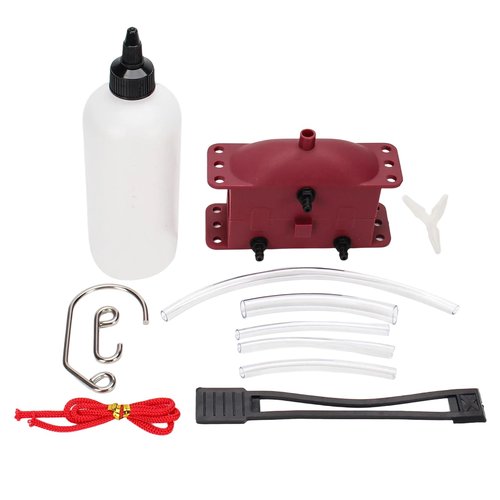 GIDIBII Universal Motorcycle Chain Cleaning Tool Chain Lube Brush Kit,Rust Prevention and Noise Reduction for Mountain Bikes,Red