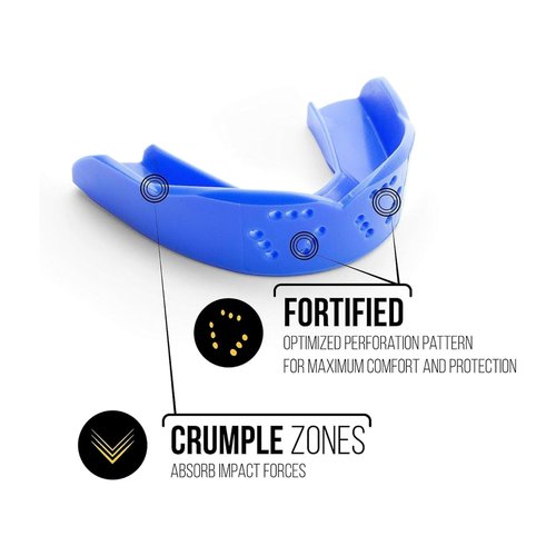 SISU 3D Mouthguard, Snow White - 2.0mm Thin - for Athletes Over 5’ Tall - Pre-Formed for Custom-Molded Fit - Remoldable Up to 20 Times - Non Toxic