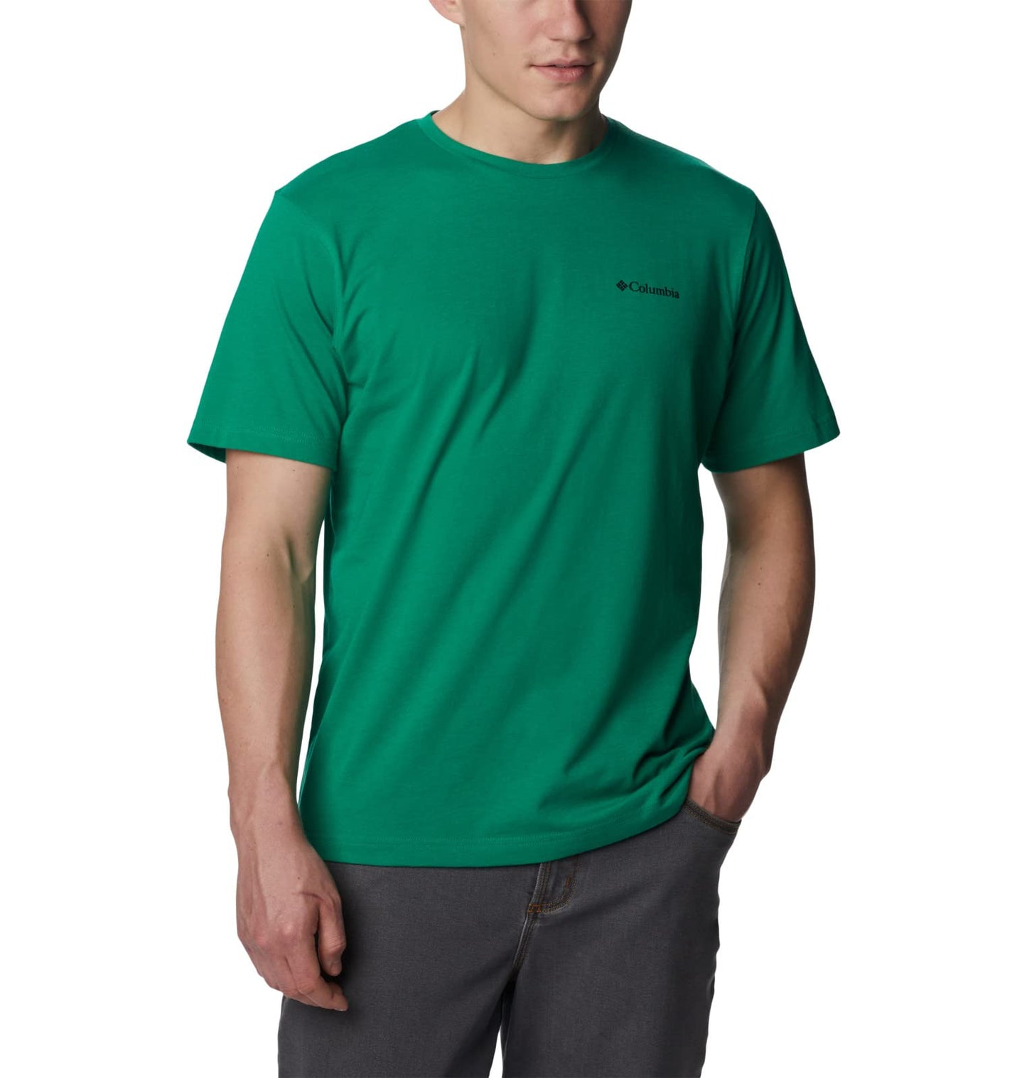 Columbia Men's Thistletown Hills Short Sleeve, Bamboo Forest, 2X Tall