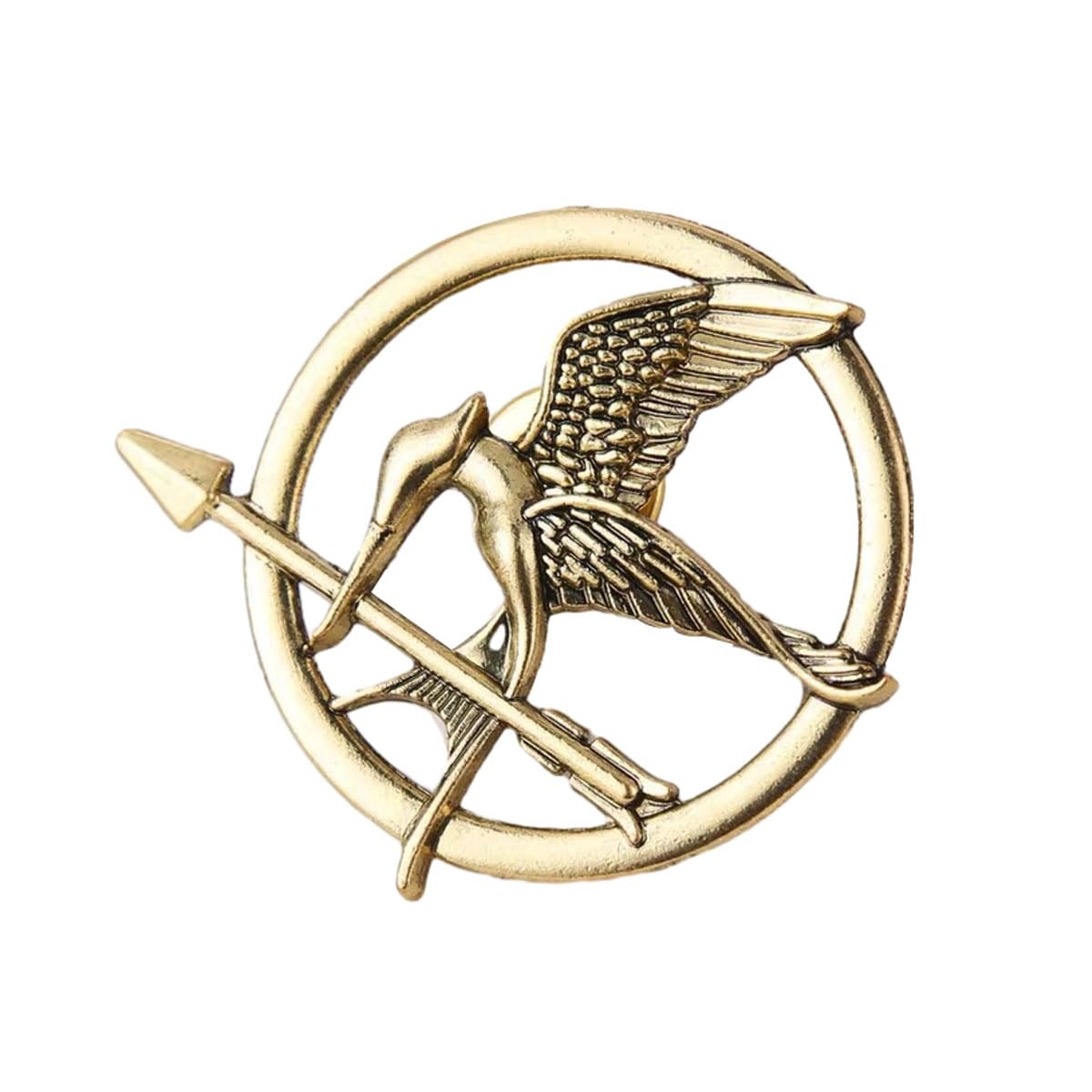 The Katniss Everdeen Costume, Mockingjay Pin for Hunger Games Pin,Prop Replica, Strong, Copper, for Hunger Games Movie Enthusiasts