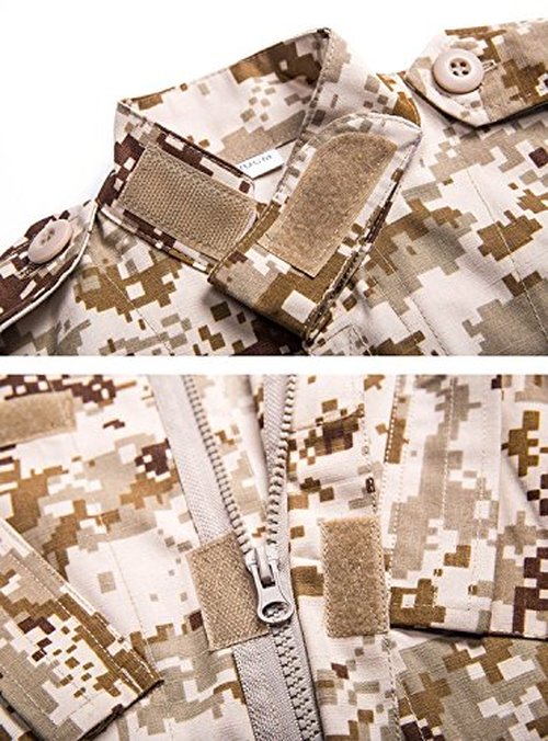 H World Shopping Tactical Airsoft Kids Clothing Children BDU Hunting Military Camouflage Combat Uniform Suit (MC,160)