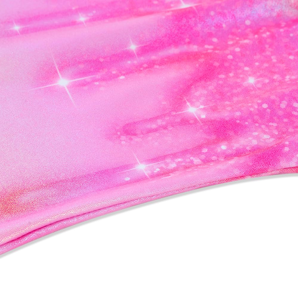 Gymnastics Leotards for Girls Toddler Ballet Dance Tumbling Outfits 6 7 Kids Sleeveless Gymnastic Biketard with Shorts Sparkly Dancwear Unitards Clothes Bodysuit (Pink Glitter, 6-7 Years)