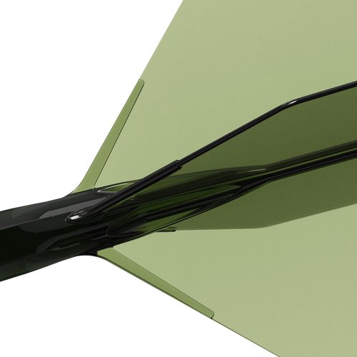 CUESOUL ROST 77 Integrated Dart Shaft and Flight Big Wing Shape Green with White Logo-L