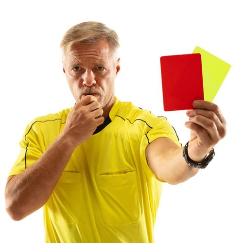 Referee Cards, 2pcs Red and Yellow Football Referee Cards, Multifunctional Soccer Referee Card Set Professional Soccer Referee Supplies Warning and Ejection Cards for Sports Coaches Referees 8x11cmc