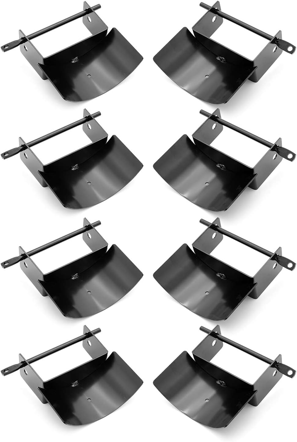 Jeffers Equine Plastic Training Jump Cups for Horses with Pins, Black – Heavy Duty Horse Jump Cups for Training, Arena Obstacles, Hunter Jumper, Equestrian Equipment, Riding Accessories, Pair, 2 Pack