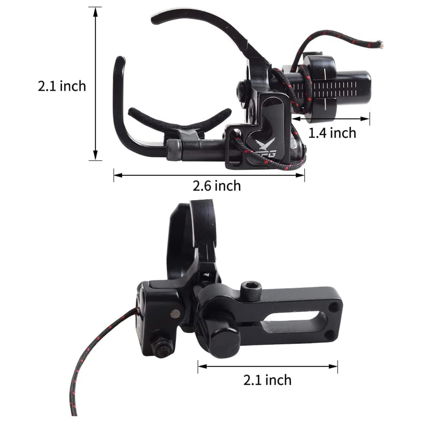 SOPOGER Drop Away Arrow Rest - Upgrade Archery Rest for Compound Bow Metal Adjustment Black Recurve Fall Away Arrow Rest Right Hand Hunting Target Shooting (Upgrade Rest)