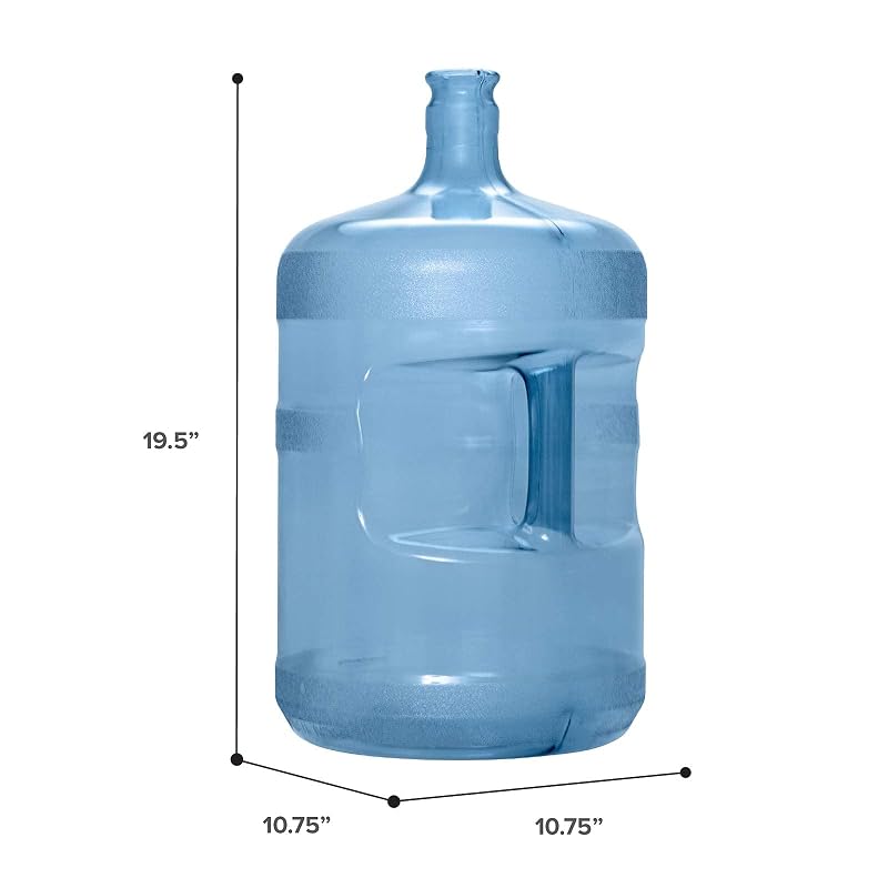 Polycarbonate 5 Gallon Crown Cap Water Bottle - Brio, Variation: Polycarbonate
