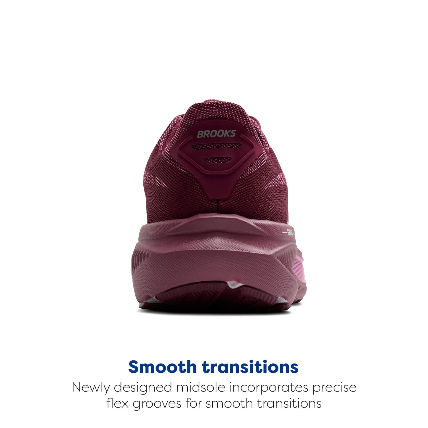 Brooks Women’s Ghost 17 Neutral Running Shoe - Burgundy/Pink/Green - 7 Medium