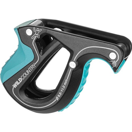 Wild Country Movement Belay Device - Assisted-Braking Rock Climbing Belay Device - Black/Turquoise - One Size