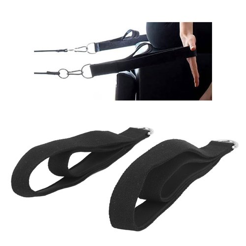 Modern Pilates Reformer Straps - D Ring Double Loop Straps for Home Gym Workouts, Cotton, Adjustable Length, Anti-Slip, Compatible with Most Pilates Beds and Equipment