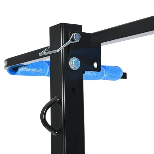 ECOTRIC RV Hitch Mount Kayak Rack Fits up to 12'' Kayaks Vertical Standing Kayak Carrier 2'' Hitch Receiver Height Adjustable 150LBS for RV Truck SUV Heavy Duty Steel