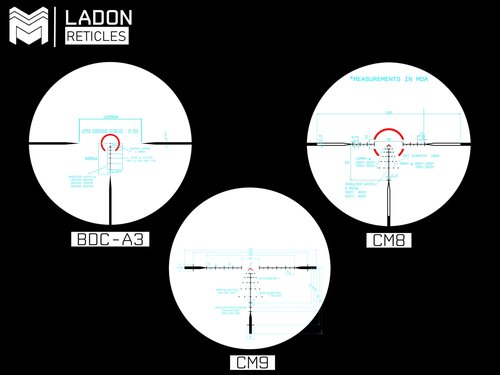 Monstrum Ladon 2-10x32 MPVO Rifle Scope with AO Adjustable Objective and Offset Scope Mount | CM9