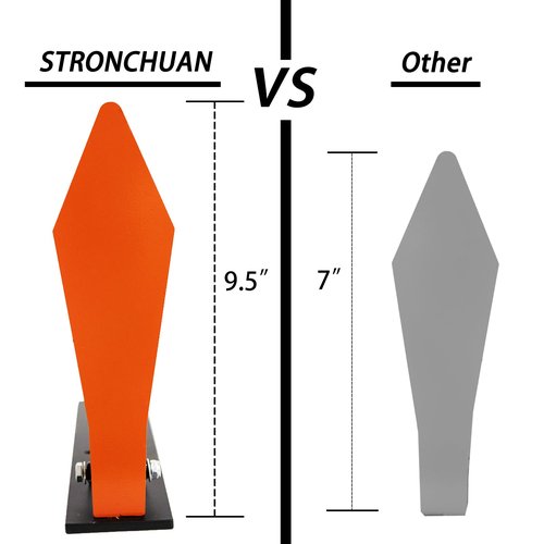 STRONCHUAN Ar500 9" Classic Popper Steel Shooting Target,Auto Reset,Steel Targets for Shooting,Ar500 Steel Targets,Steel Target,Ar500 Steeltarge,Airsoft Targets (Diamond)