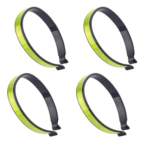 Laikoutd 4Pcs Reflective Trouser Clip for Biking Reflective Cycling Pant Clip Pants Clip with Reflective Strap for Night Riding