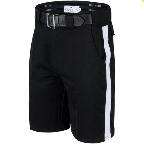 Smitty | FBS-181 | Football Referee Shorts 1.25" White Stripe Premium Knit Polyester Fabric Official (32)