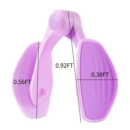 Thigh Master Hip Trainer Kegel Exerciser,Pelvic Floor Exercise Devices for Arm Leg,Inner Thigh Exercise Equipment Kegel Exercise Products for Women Home Gym (Purple)