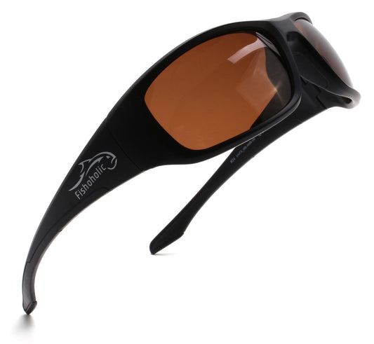 Fishoholic Polarized Bi-Focal Fishing Sunglasses - with 1.5x, 2.0x or 2.5x