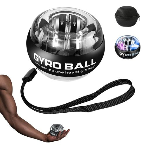 Scappof Curaball Hand Exerciser with Counter, 2025 New Torque Ball Hand Strengthener, Metal Hand & Forearm Strengthener with Led Lights, Auto-Start Gyroscopic Wrist Exercise Ball (1)