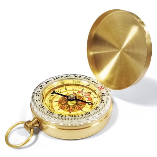 Bahfir Camping Survival Compass for Hiking, Kids, Camping Hunting, Outdoor Military Navigation Tool