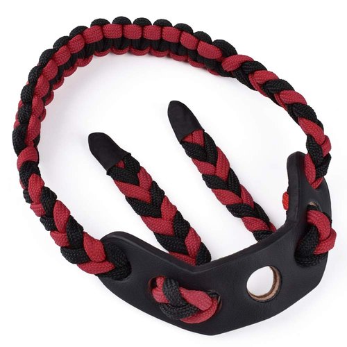 YLS Bow Slings Archery Wrist Sling Compound Bow Easy Carry Adjustable for Hunting Shooting RED