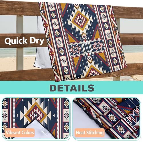 Southwestern Beach Towel Extra Large 36x72 Inches Aztec Microfiber Microfiber Towels - Aztec-8