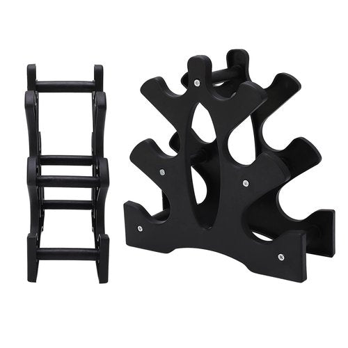3 Tier Weight Rack for Dumbbells, Dumbbell Rack Small Weight Rack Dumbbell Bracket Hand Weight Tower Stand Triangular Dumbbell Rack Weight Hoder 23x22.5x8.5cm for Home Gym