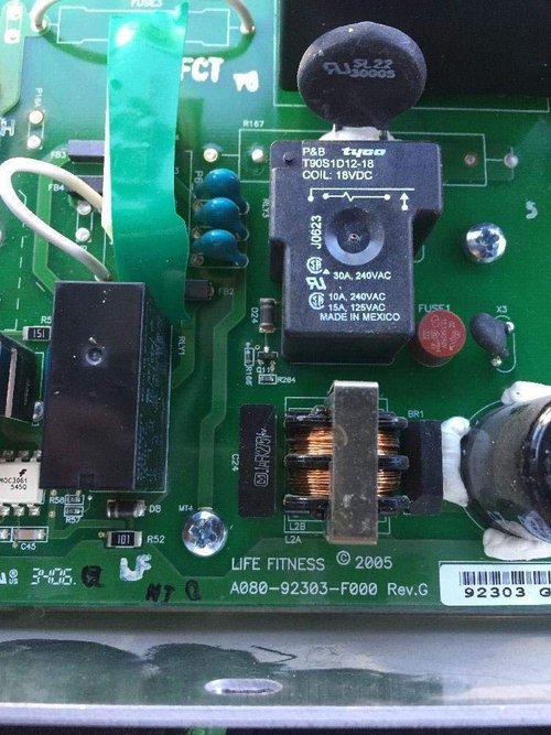 Motor Control Board Controller GK58-00002-0118 or A080-92303-F000 110v Green $100 Core Cred Works with Life-Fitness 95T 95Ti Treadmill