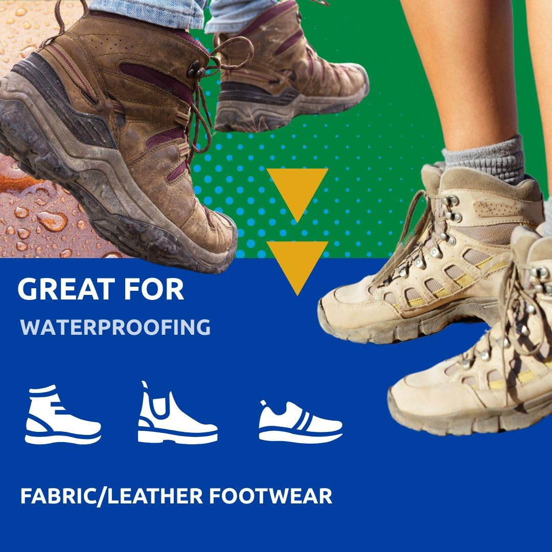 Nikwax Fabric & Leather Proof, Spray-On Waterproofing for Footwear, Restores DWR Water Repellency, Boot & Shoe Care, Rain Protection, Safe for Gore-Tex