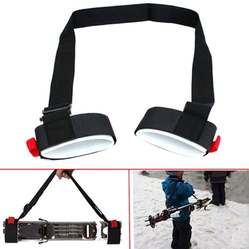 Skimate 2/4PCS Ski & Snowboard Carrier - Shoulder Strap & Binding Straps