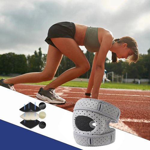 DIKWQAS Wellknee Knee Brace | Patella Stabilizer Knee Braces | 2Pcs Adjustable Patellar Tendon Support Sleeves Brace | Open Patella Knee Support For Men And Women | Rodilleras Para Dolor de Rodillas