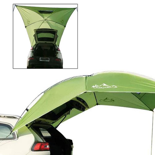 Ageanbri Waterproof Car Tailgate Tent Canopy Car Top Tent Minivan Tent Outdoor Tailgate Shade Awning Tent for Camping, Beach, Picnic and Swimming Pool Camping SUV Car Trunk Tent