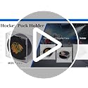 Cube Square Hockey Puck Display Cases - 6-Count Clear Box Set, 2-Piece Snap Design
