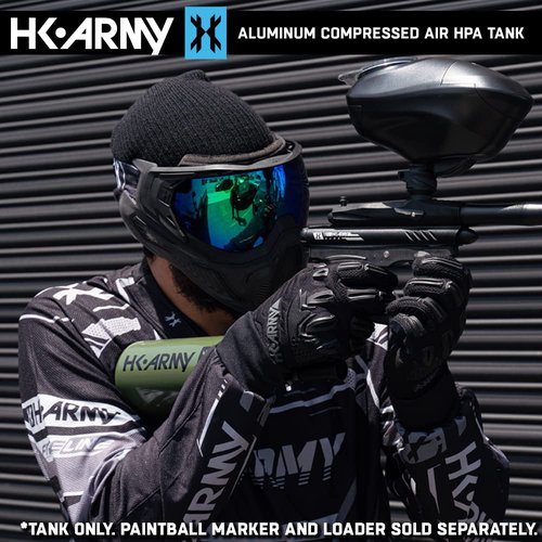 HK Army Paintball Aluminum HPA Tank W/Regulator - 48/3000 - Olive Blue