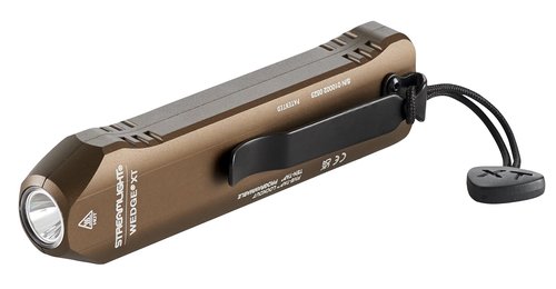 Streamlight 88813 Wedge XT 500-Lumen Slim Everyday Carry Flashlight, Includes USB-Cable and Pocket Lanyard, Coyote