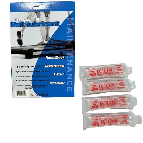 Treadmill Lubricant for Belt | 100% Silicone Lubricant | Easy to Use Lubricant | Compatible with All ICON Treadmills | NordicTrack, Proform, HealthRider, Freemotion, Weslo, Epic | 4 Pack
